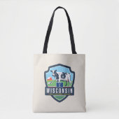 Tote Bag Fierté de l'État | Wisconsin 2 (Devant)