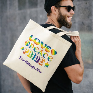 Tote Bag Fierté de paix d'amour