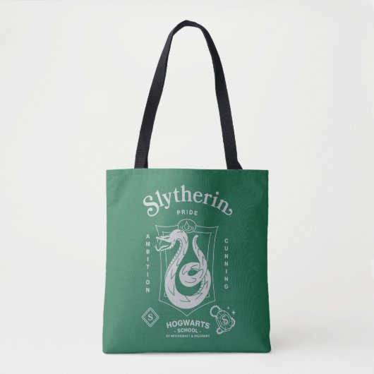 Tote Bag Fierté d'ELSLYTHERIN Ambition Ruse Blason (Devant)
