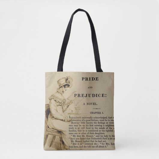 Tote Bag Fierté et préjudice fourre-tout (Devant)