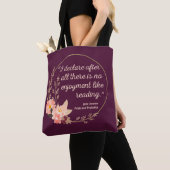 Tote Bag Fierté et préjugé Citation III - Style mignon (De près)