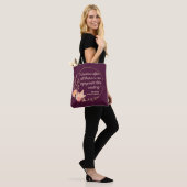 Tote Bag Fierté et préjugé Citation III - Style mignon (Sur le modèle)