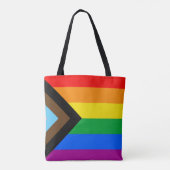 Tote Bag FIERTÉ LGBT (Progress Pride) (Dos)