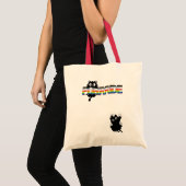 Tote Bag Fierté LGBTQ+ avec des chats (Devant (produit))