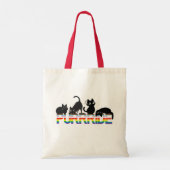 Tote Bag Fierté LGBTQ+ avec des chats (Dos)