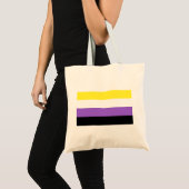Tote Bag Fierté non binaire (Devant (produit))