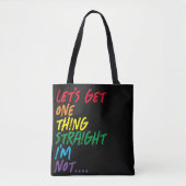 Tote Bag Fierté, une chose juste Je ne suis pas (Devant)