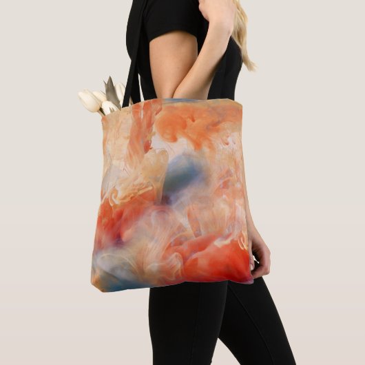 Tote Bag Fiery Veins of Liquid Marble (De près)