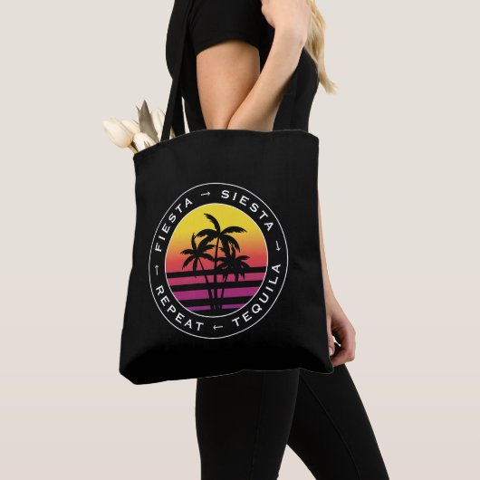 Tote Bag Fiesta Siesta Tequila Répète Bachelorette Party (De près)