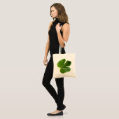 Tote Bag Fig arbre Single Green leaf closeuse isolé (Devant (modèle))