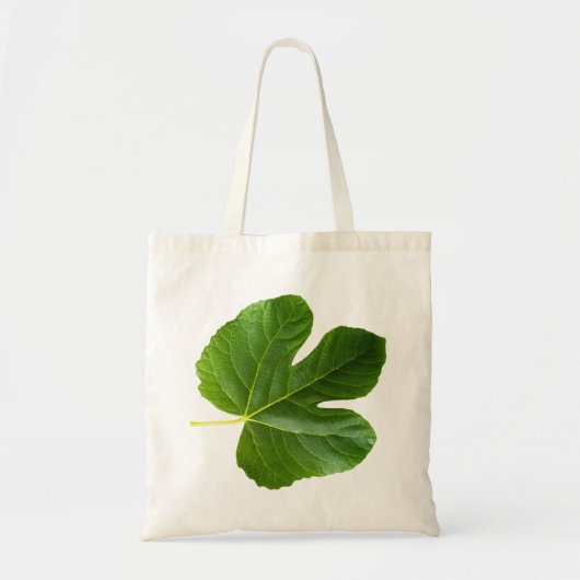 Tote Bag Fig arbre Single Green leaf closeuse isolé (Devant)