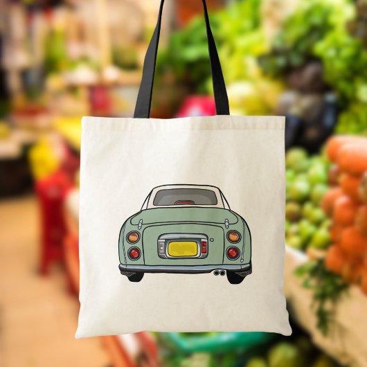 Tote Bag Figarations jolie Emerald Green Figaro Car