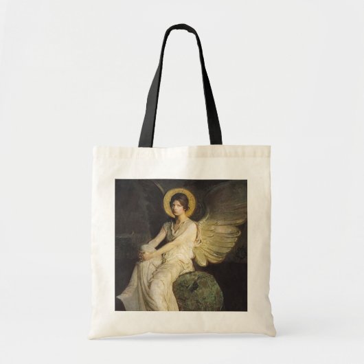 Tote Bag Figure ailée assise sur un rocher par Abbott Thaye (Devant)