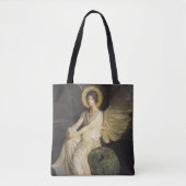 Tote Bag Figure ailée assise sur un rocher par Abbott Thaye (Devant)