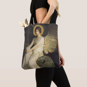 Tote Bag Figure ailée assise sur un rocher par Abbott Thaye