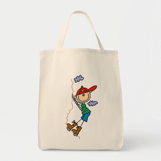 Tote Bag Figure Bâton Escalade Rocheuse (Devant)