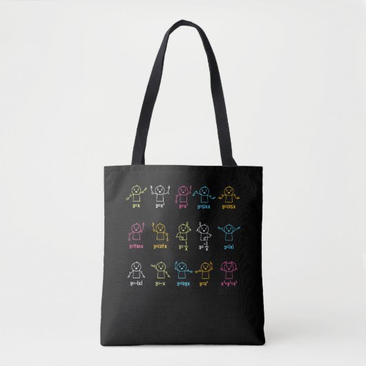Tote Bag Figures de danse d'algèbre Professeur d'équation m (Devant)
