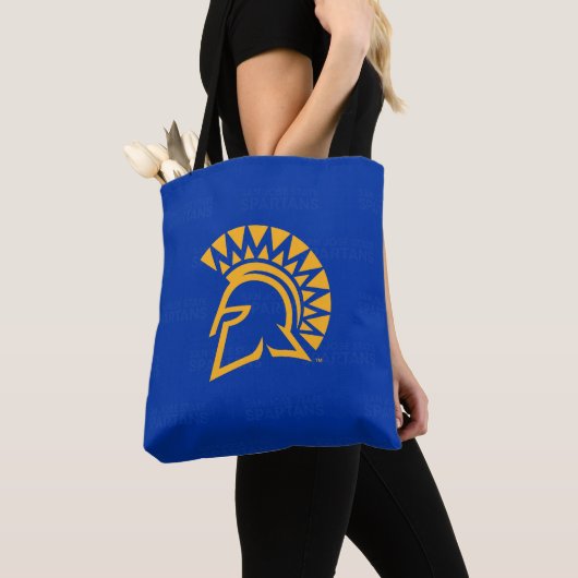 Tote Bag Filigrane de logo de Spartans d'état de San Jose (De près)