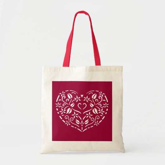 Tote Bag Filigree Heart (Devant)