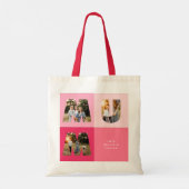 Tote Bag Fille 3 photo moderne fille rose mère jour (Dos)