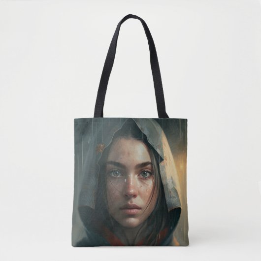 Tote Bag Fille à capuchon de pluie (Devant)