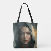 Tote Bag Fille à capuchon de pluie (Dos)