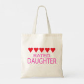 Tote Bag Fille à cinq coeurs (Dos)