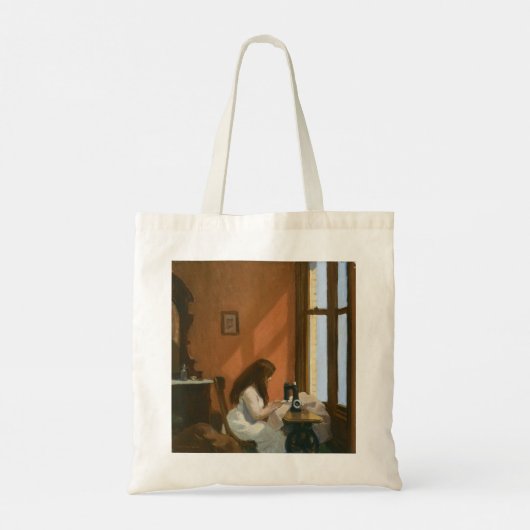 Tote Bag Fille à une machine à coudre (par Edward Hopper) (Dos)