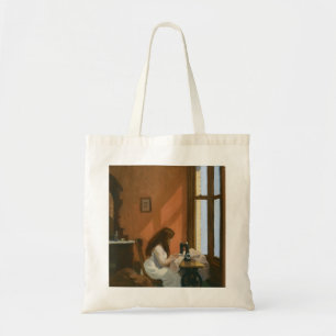Tote Bag Fille à une machine à coudre (par Edward Hopper)