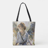 Tote Bag Fille ange à l'aquarelle (Dos)