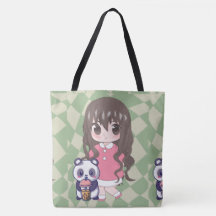 fille anime heureux avec des fleurs