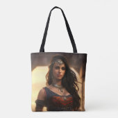 Tote Bag Fille arabe beauté orientale (Dos)