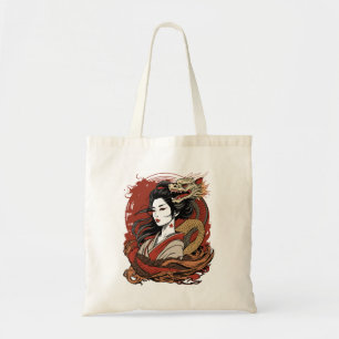 Tote Bag Fille asiatique Dragon chinois