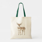 Tote Bag Fille au cerf de Noël (Dos)