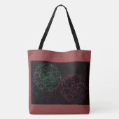 Tote Bag Fille aux afro-puffs de souci (Dos)