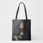 Tote Bag Fille aux oiseaux (Devant)