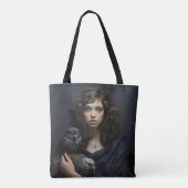 Tote Bag Fille aux oiseaux (Dos)