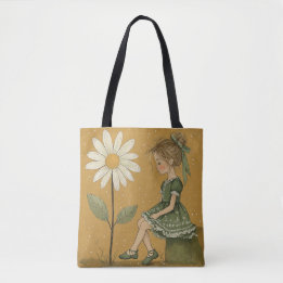 Tote Bag Fille avec Daisy Fourre-tout