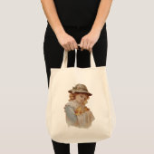 Tote Bag Fille avec des petits canards (Devant (produit))