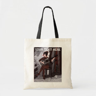 Tote Bag Fille avec guitare