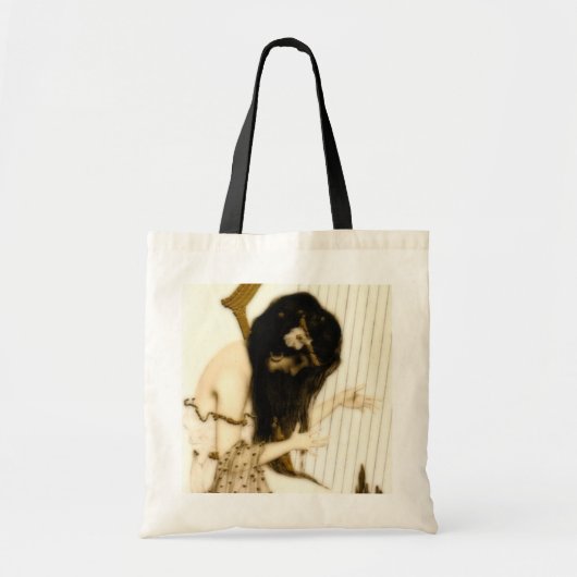 Tote Bag Fille avec l'harpe (Devant)
