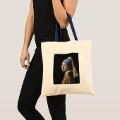 Tote Bag Fille avec une boucle d'oreille de perle par (Devant (produit))