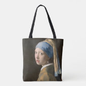 Tote Bag Fille avec une perle (Dos)