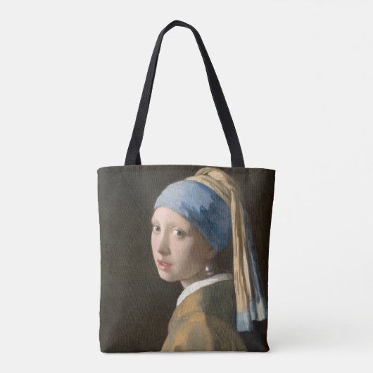 Tote Bag Fille avec une perle (Dos)