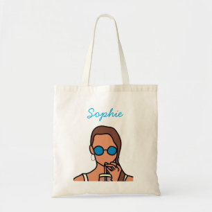 Tote Bag Fille bubble thé ado moderne