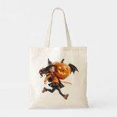 Tote Bag Fille Citrouille (Dos)