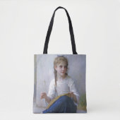 Tote Bag Fille coudre, Bouguereau (Devant)