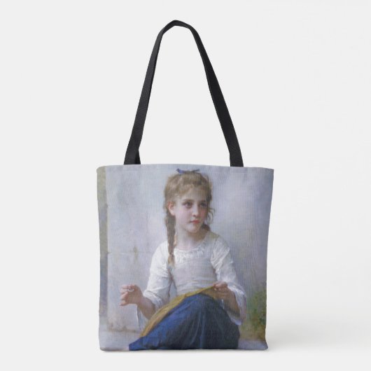 Tote Bag Fille coudre, Bouguereau (Dos)