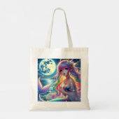 Tote Bag Fille d'anime chantant clair de lune pixie mermaid (Dos)