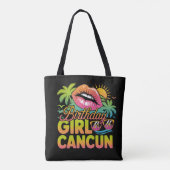 Tote Bag Fille d'anniversaire Cancun 2026 Voyage de vacance (Dos)